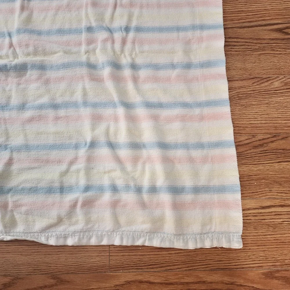 Pastel Stripe‎ Baby Blanket Crib 70